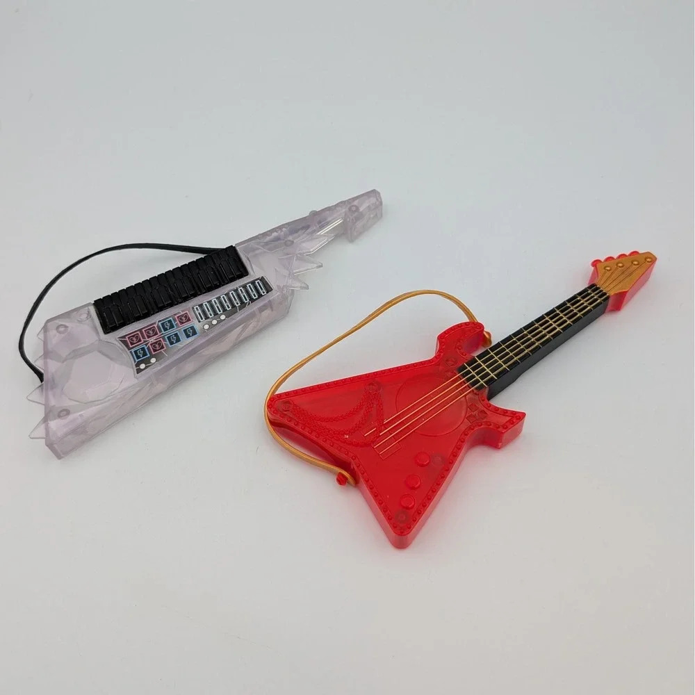 LOL OMG Remix Doll Accessories Fame Queen Keytar and Ferocious Guitar Red White